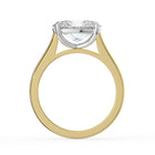 The Aria Ring - East-West Oval Solitaire