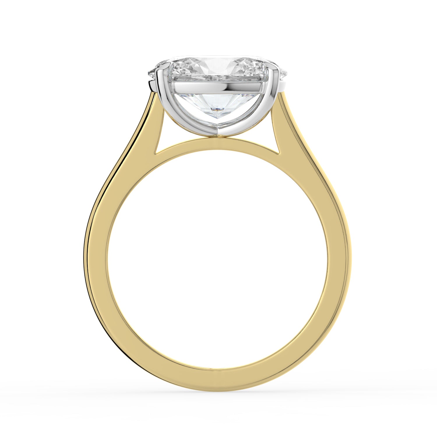 The Aria Ring - East-West Oval Solitaire