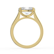 The Aria Ring — East-West Oval Solitaire Lab-Grown Diamond Engagement Ring in Yellow Gold | The Jewel Concierge