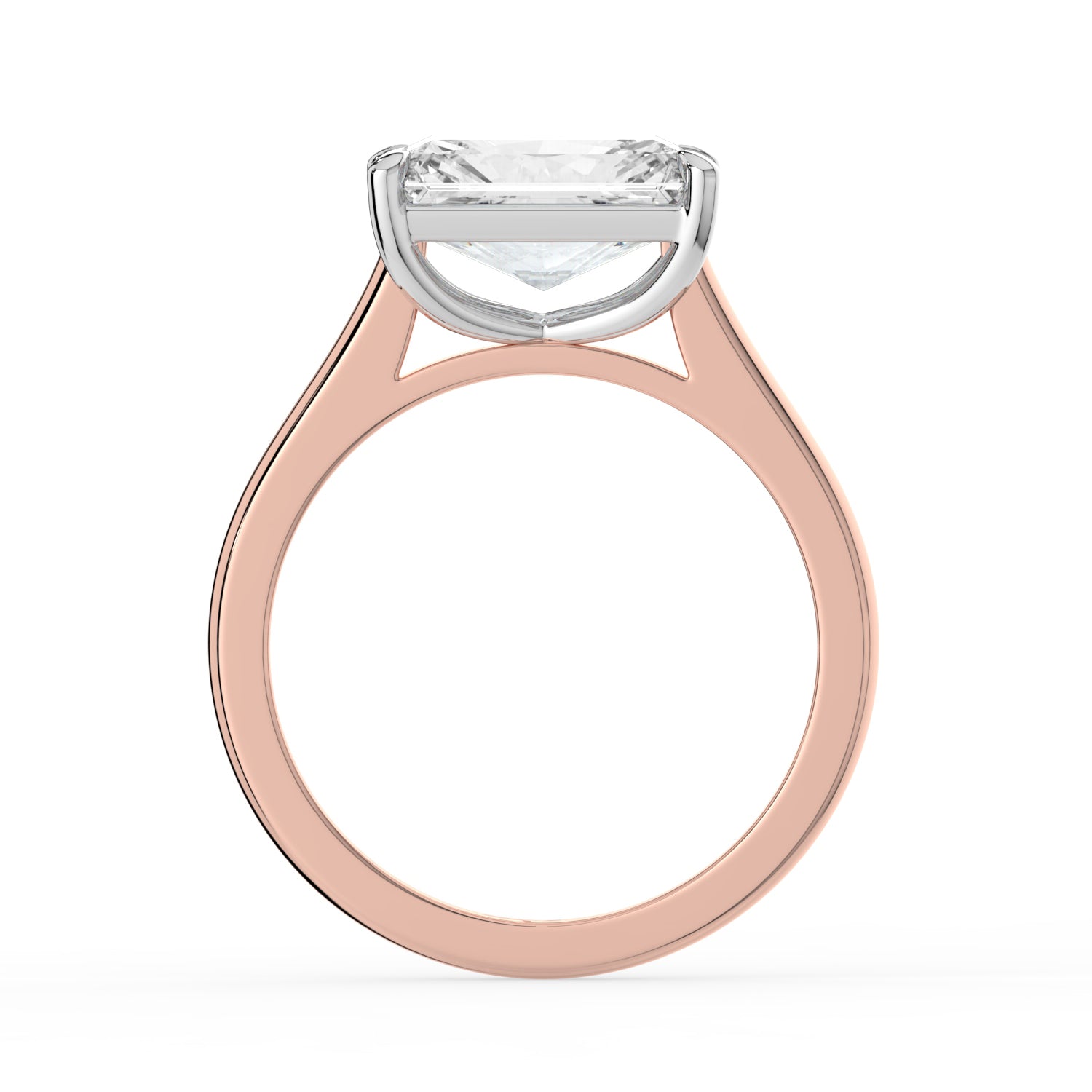 The Aria Ring - East-West Radiant Solitaire