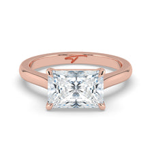 The Aria Ring - East-West Radiant Solitaire