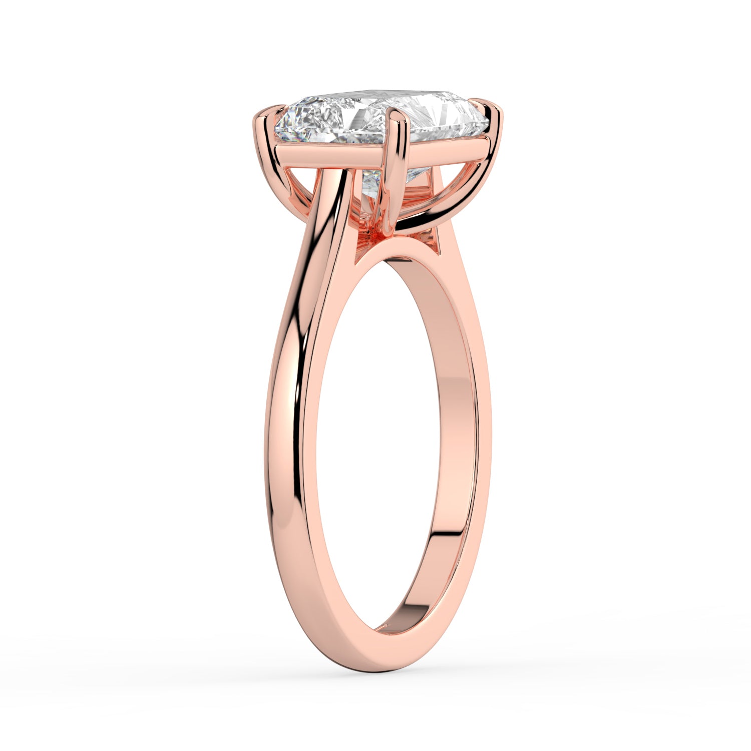 The Aria Ring - East-West Radiant Solitaire