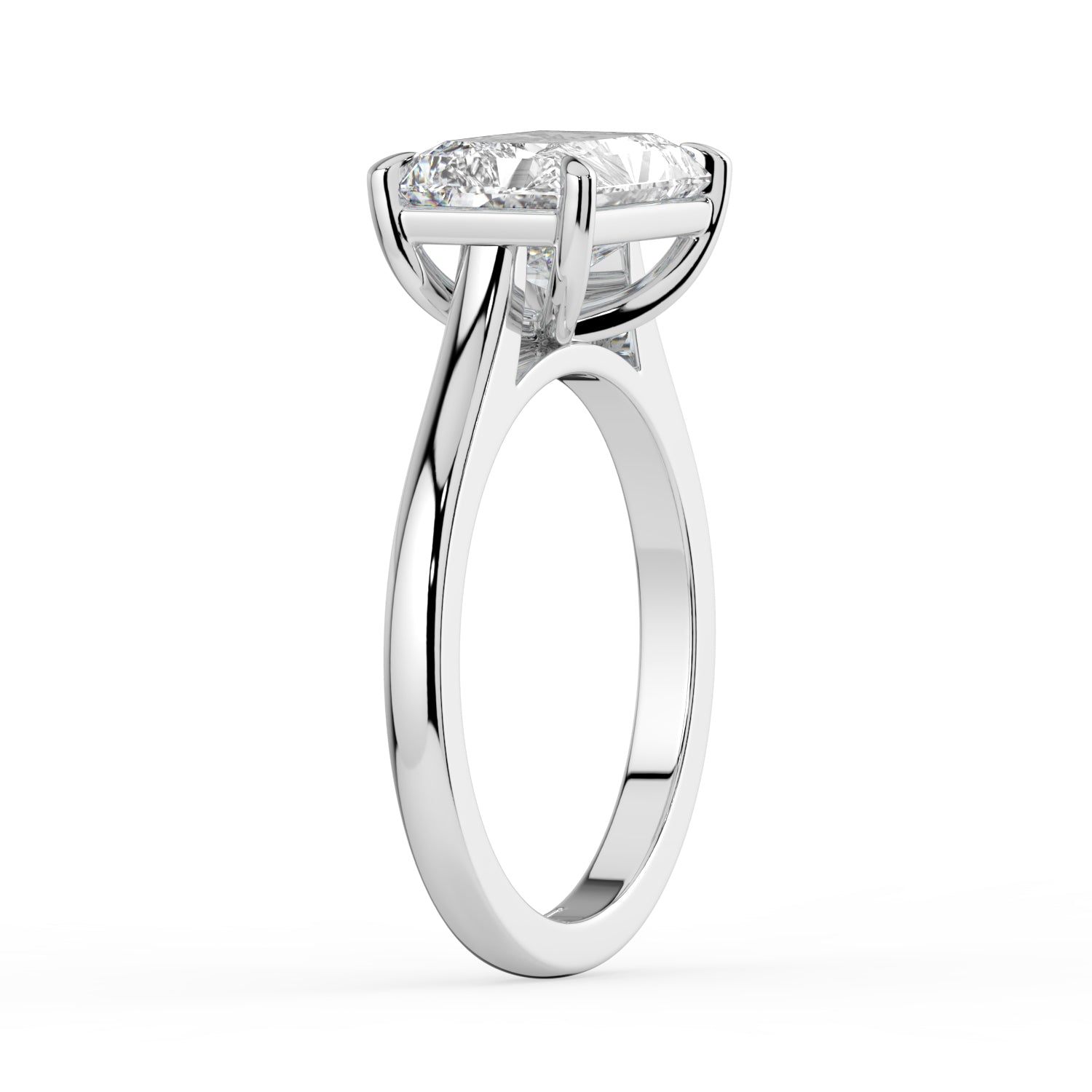 The Aria Ring - East-West Radiant Solitaire