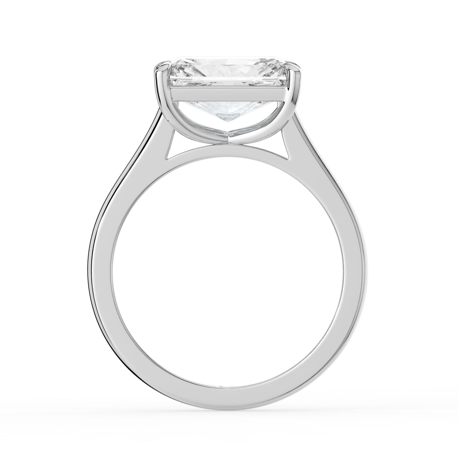 The Aria Ring - East-West Radiant Solitaire
