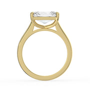 The Aria Ring — East-West Radiant Solitaire Lab-Grown Diamond Engagement Ring in Yellow Gold | The Jewel Concierge