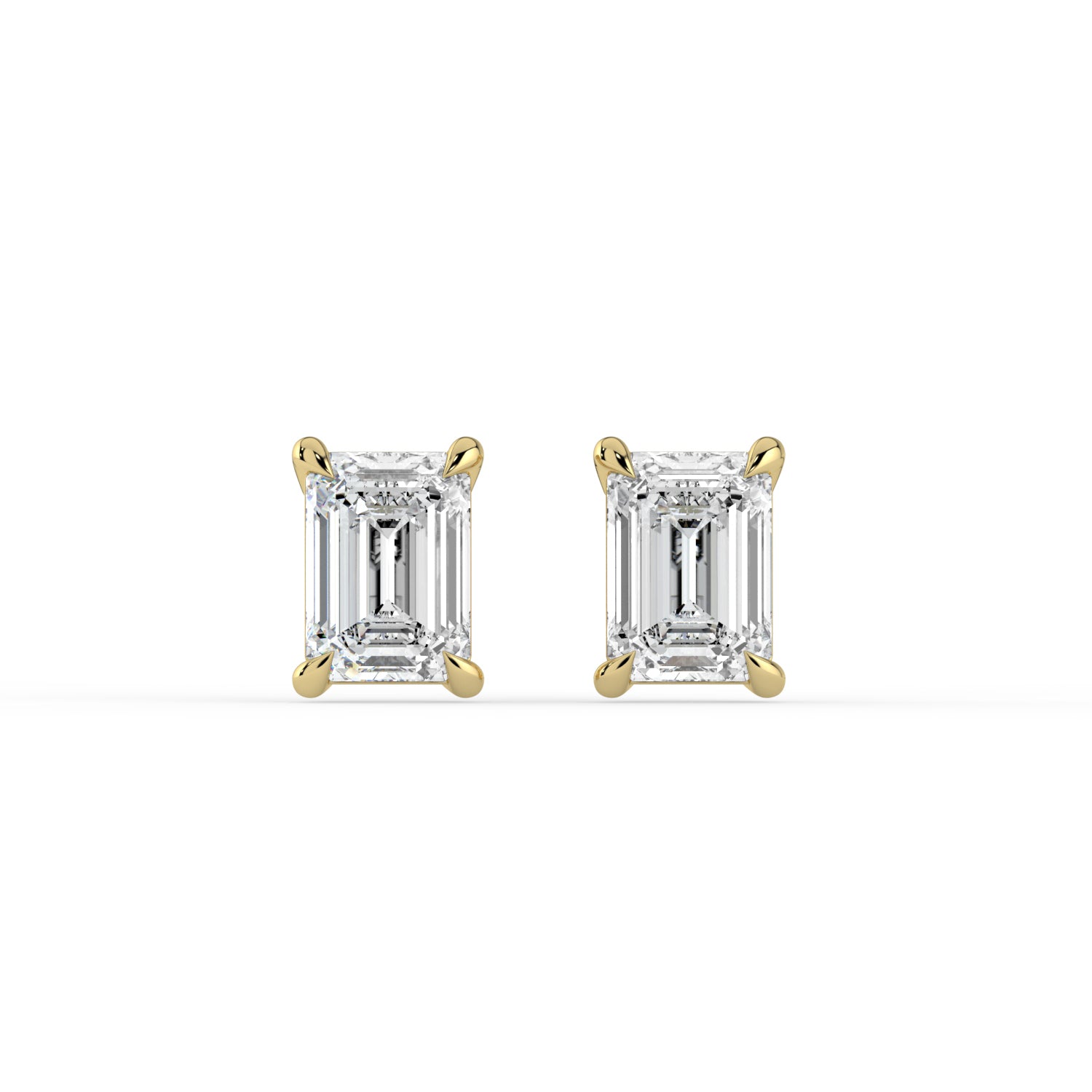 The Althea Earrings - Emerald Cut Studs