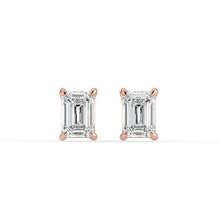 The Althea Earrings - Emerald Cut Studs