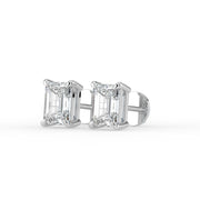 The Althea Earrings — Emerald Cut Lab-Grown Diamond Studs | The Jewel Concierge