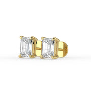 The Althea Earrings — Emerald Cut Lab-Grown Diamond Studs | The Jewel Concierge