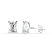 The Althea Earrings — Emerald Cut Lab-Grown Diamond Studs | The Jewel Concierge