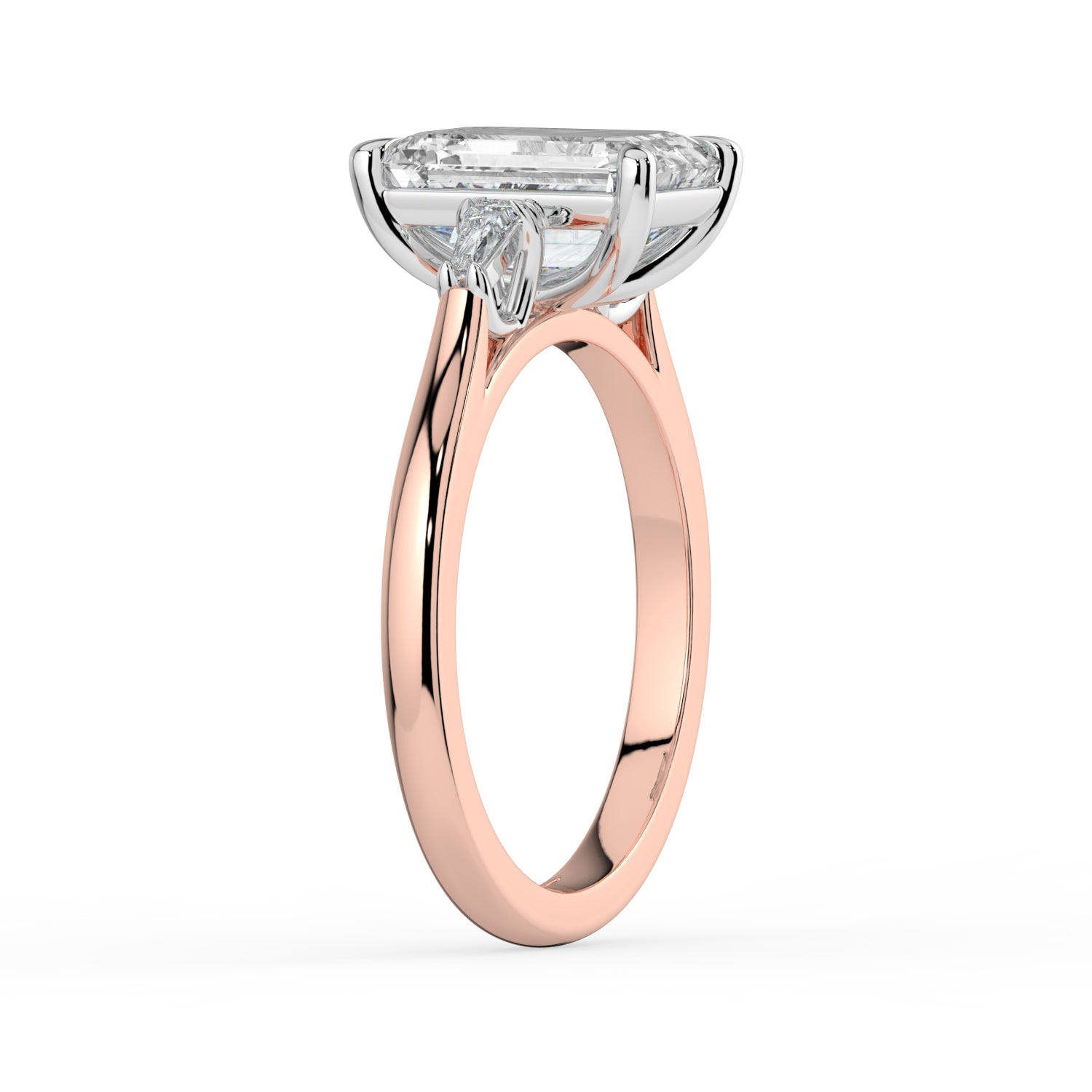 The Maia Ring - Emerald & Baguette Trilogy
