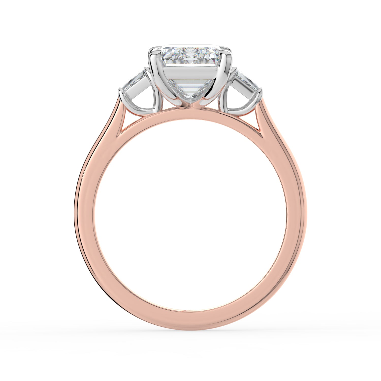 The Maia Ring - Emerald & Baguette Trilogy