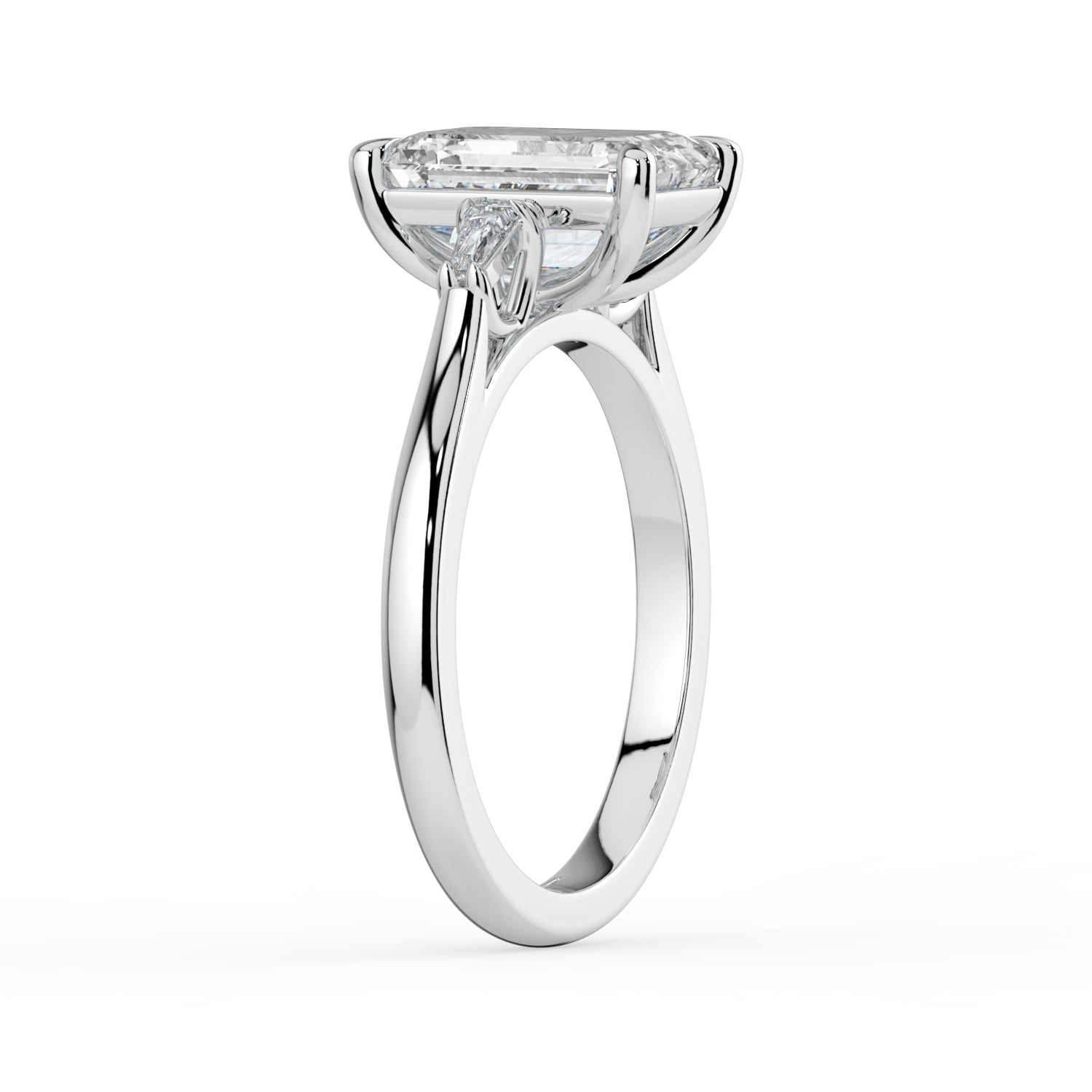 The Maia Ring - Emerald & Baguette Trilogy