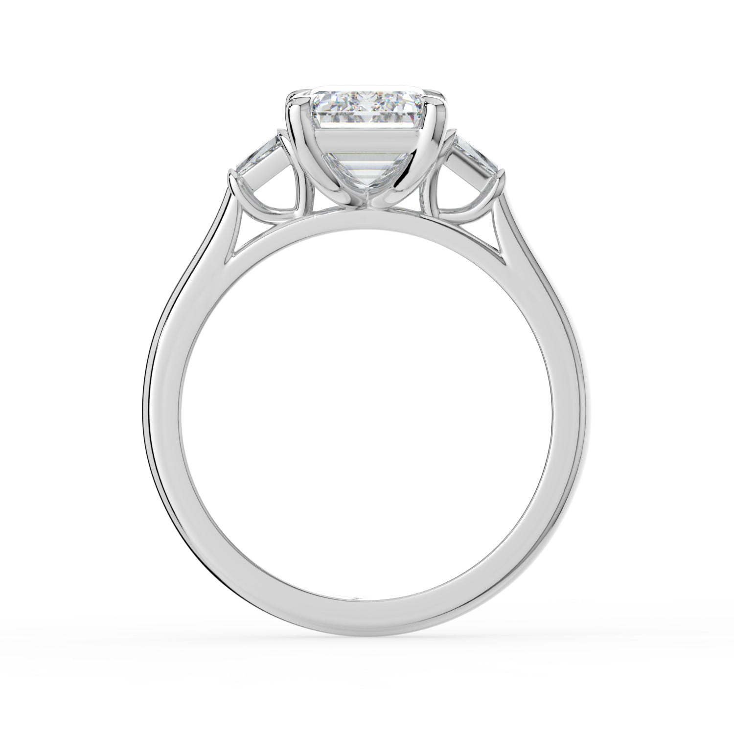 The Maia Ring - Emerald & Baguette Trilogy
