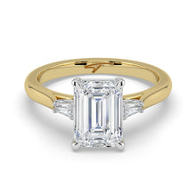 The Maia Ring - Emerald & Baguette Trilogy