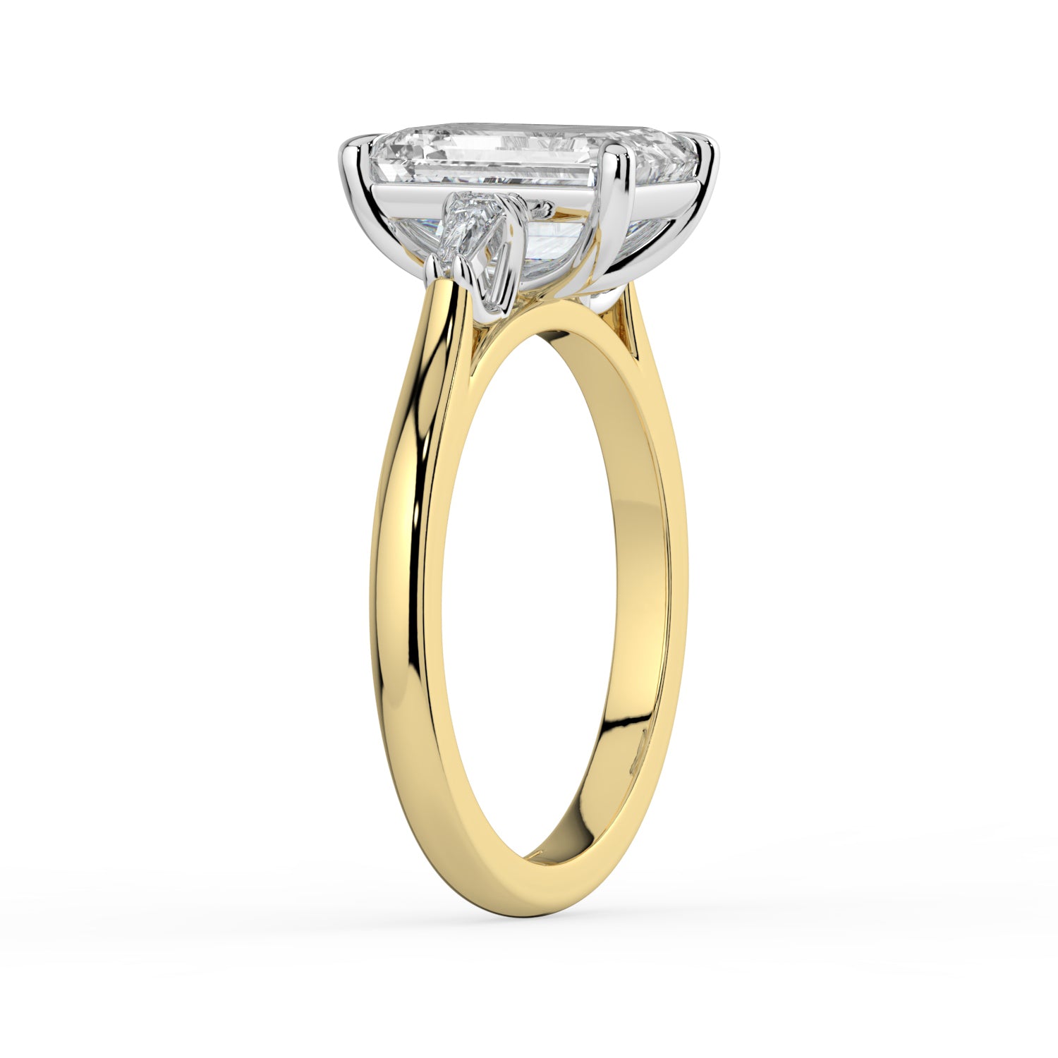 The Maia Ring - Emerald & Baguette Trilogy