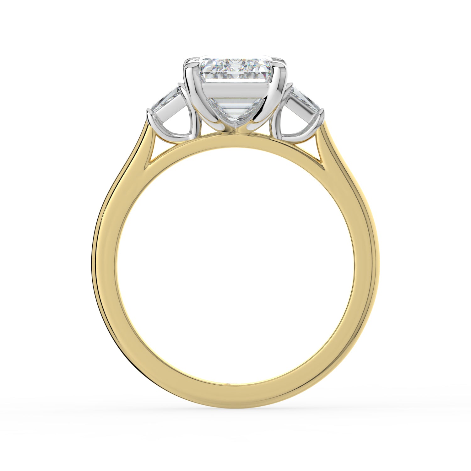 The Maia Ring - Emerald & Baguette Trilogy