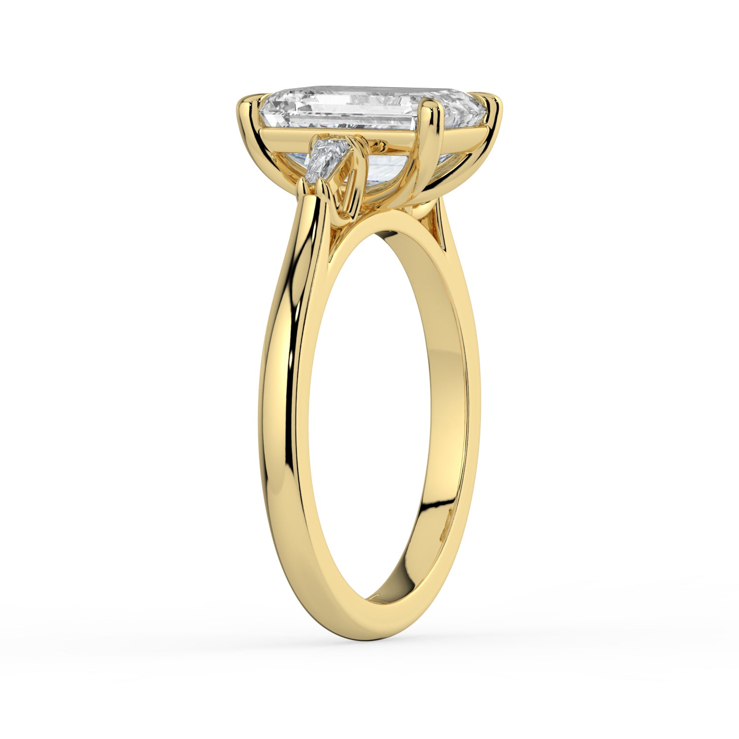 The Maia Ring - Emerald & Baguette Trilogy