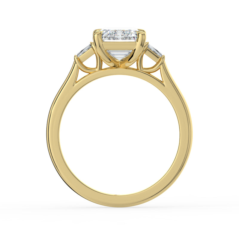 The Maia Ring - Emerald & Baguette Trilogy