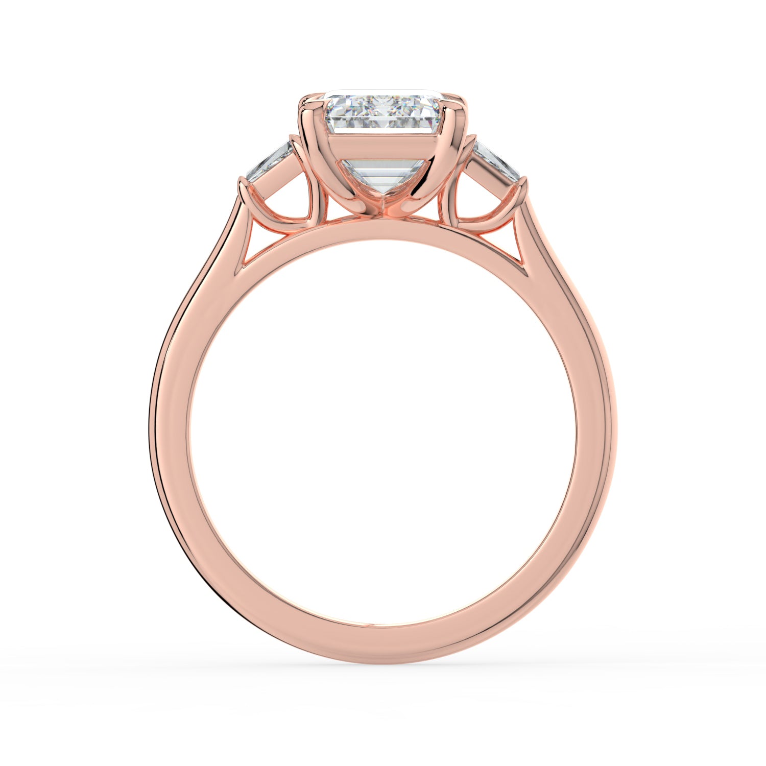The Maia Ring - Emerald & Baguette Trilogy