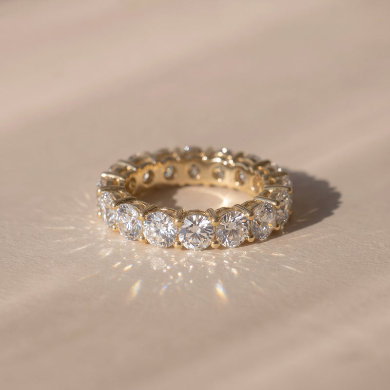 The Emma Ring — Round Lab-Grown Diamond Eternity Band | The Jewel Concierge