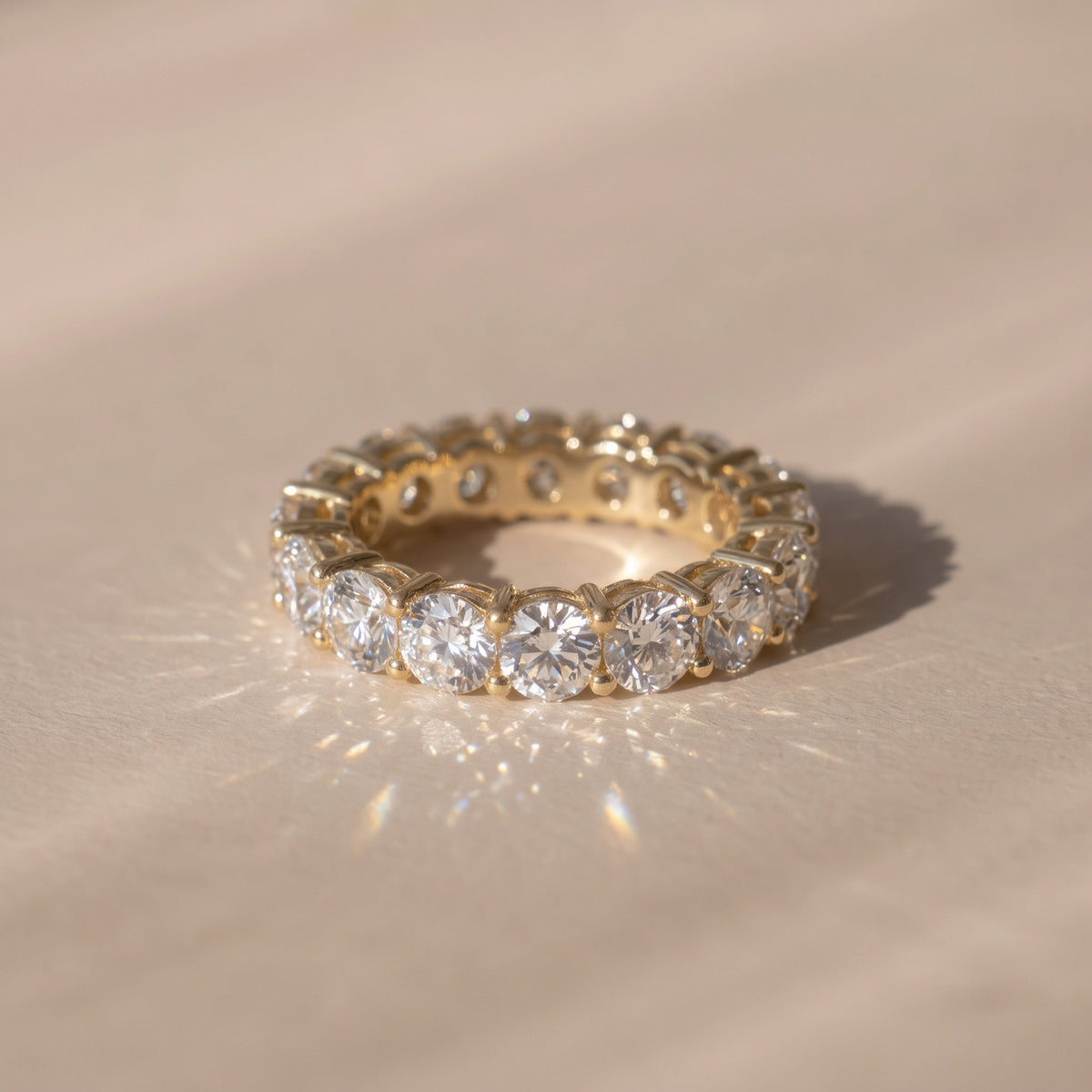 The Emma Ring — Round Lab-Grown Diamond Eternity Band | The Jewel Concierge