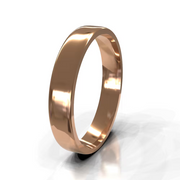 The Dakota Ring — Polished Flat Men's Wedding Band in Rose Gold | The Jewel Concierge