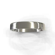 The Dakota Ring — Polished Flat Men's Wedding Band in White Gold | The Jewel Concierge
