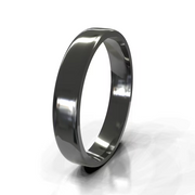 The Dakota Ring — Polished Flat Men's Wedding Band | The Jewel Concierge