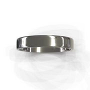 The Dakota Ring — Polished Flat Men's Wedding Band in Platinum | The Jewel Concierge
