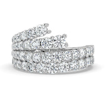 The Emilia Ring - Fanned with Pavé Diamonds