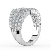 The Emilia Ring – Fanned with Pavé Diamonds – The Jewel Concierge