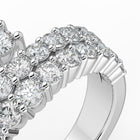 The Emilia Ring - Fanned with Pavé Diamonds