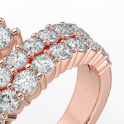 The Emilia Ring – Fanned with Pavé Diamonds – The Jewel Concierge