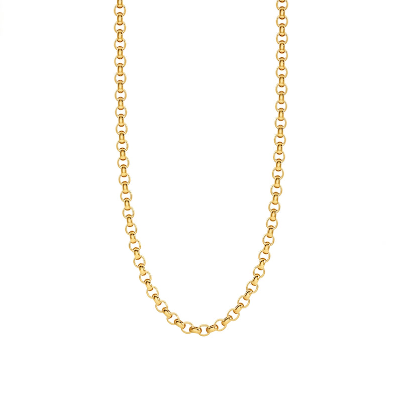 The Fine Belcher Chain — Solid Gold Chain with interlocking design in Yellow Gold | The Jewel Concierge