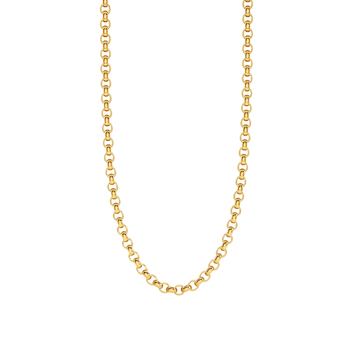 The Fine Belcher Chain — Solid Gold Chain with interlocking design in Yellow Gold | The Jewel Concierge