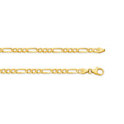 The Bold Diamond Cut Figaro Chain