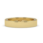 The Danielle Ring - Flat Wedding Band with Pavé Edge