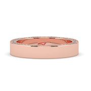 The Danielle Ring — Flat Lab-Grown Diamond Wedding Band with Pavé Edges | The Jewel Concierge