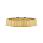 The Francesca Ring - Fluted Gold Band