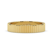 The Francesca Ring - Fluted Gold Band