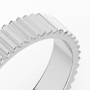 The Francesca Ring – Fluted Gold Band – The Jewel Concierge