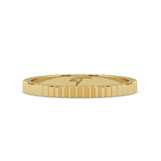 The Francesca Ring – Fluted Gold Band – The Jewel Concierge