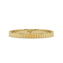 The Francesca Ring - Fluted Gold Band