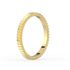 The Francesca Ring - Fluted Gold Band