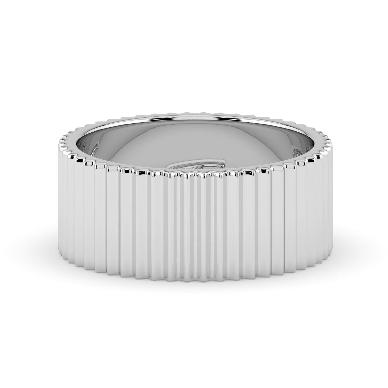 The Francesca Ring - Fluted Gold Band