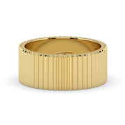 The Francesca Ring – Fluted Gold Band – The Jewel Concierge