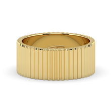 The Francesca Ring - Fluted Gold Band