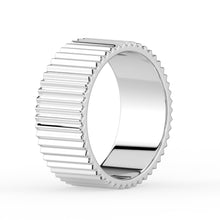 The Francesca Ring - Fluted Gold Band