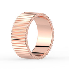 The Francesca Ring - Fluted Gold Band